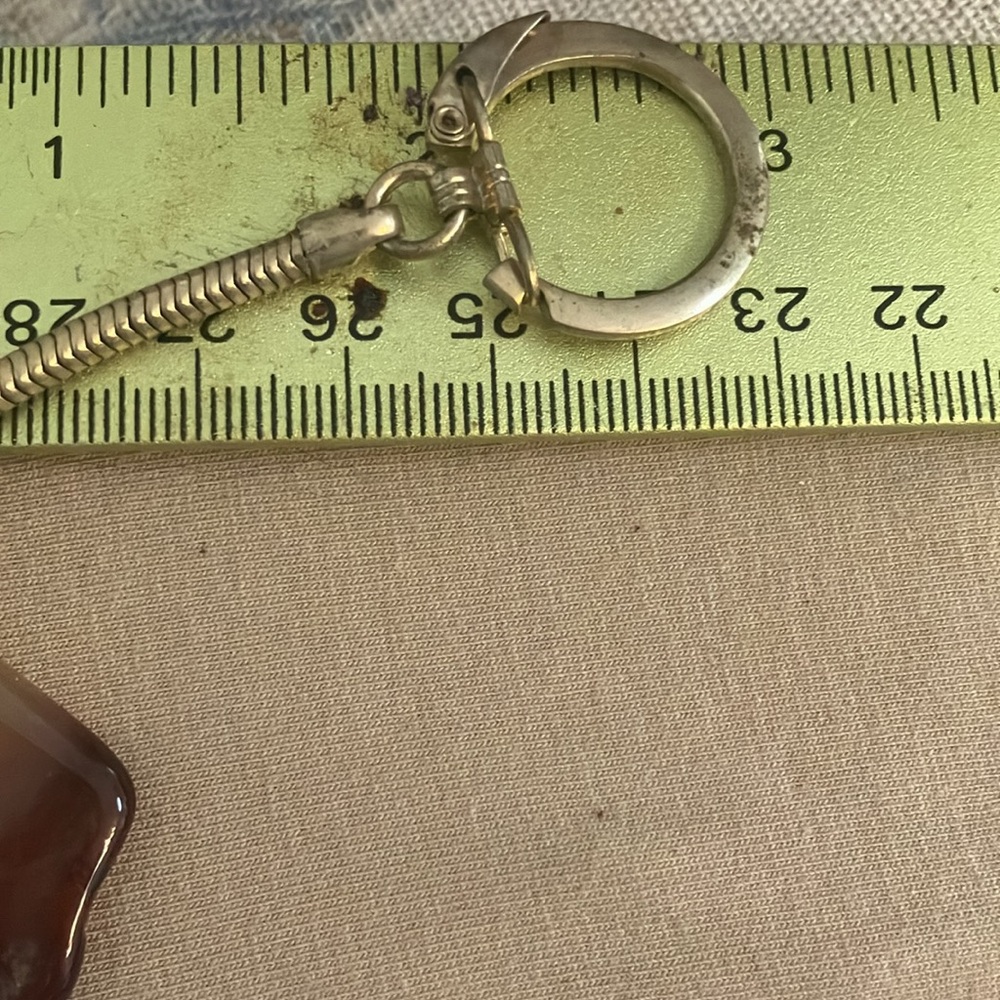 Natural stone key ring - Picture 2 of 3